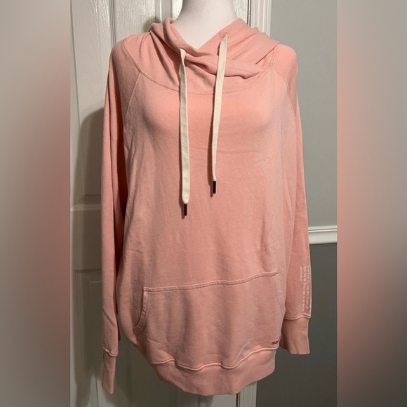 Peace Love World ~ *NEW* ~ Women’s *XL* Soft Pink Hoodie with Slide Pockets - Picture 1 of 5